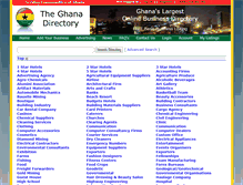 Tablet Screenshot of ghanadirectory.net